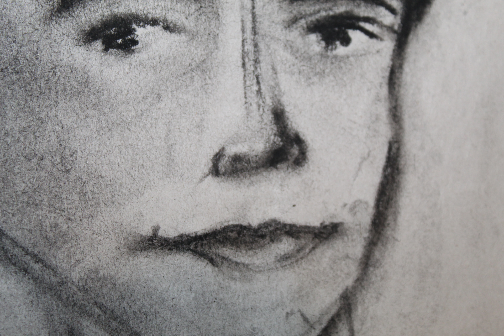 Self-Portrait, nose and mouth detail